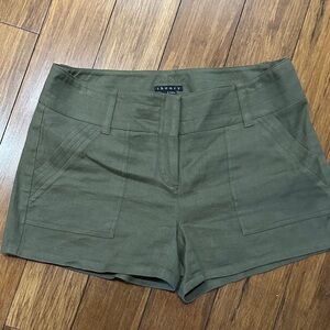 Theory Olive Women's Cargo Shorts